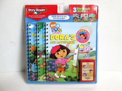 NEW PI Kids Story Reader 3 Storybooks Dora The Explorer Nick Jr Art Garden - Image 1 of 4