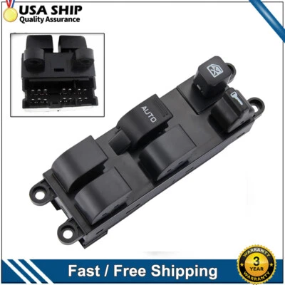 Interruptor de ventana eléctrica delantero izquierdo para Nissan Frontier & Xterra 2002-2004 2,4 L 3,3 L Foto 1 de 4