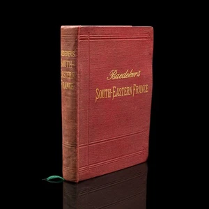 Small Antique Baedeker's South Eastern France Guide Book, Victorian, Travel Maps - Picture 1 of 12