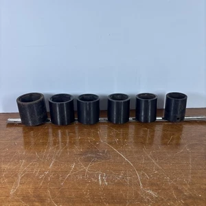 Matco Tools USA 6pc CP Series SAE Impact Socket 1/2” Drive 6 Pt 1 1/2” - 1 3/16” - Picture 1 of 13