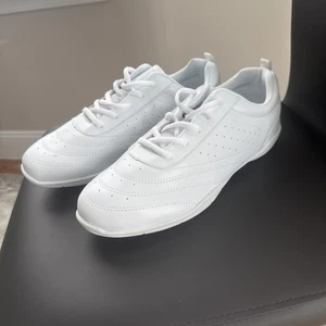 NEU! Weiße Cheer Schuhe Damen Cheerleading bequem atmungsaktiv GR: 42  - Bild 1 von 7