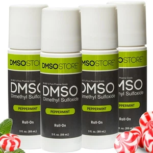 DMSO Roll on 3 oz with Peppermint Scent 4 Pack - Picture 1 of 7