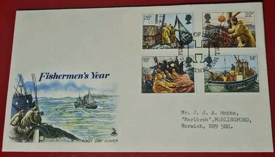 GB-1981-"Fishing Industry" - Mercury First Day Cover - Image 1 of 1