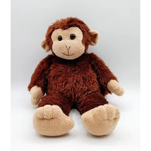 The Bearington Collection Plush Monkey Brown 14" Stuffed Animal - Imagen 1 de 5