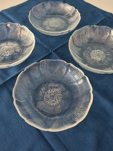 "Juego de 4 cuencos de postre para ensalada de frutas Arcoroc France Fleur 5,75""" - Imagen 1 de 8