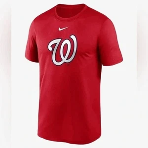 T-shirt Nike Washington Nationals rossa autentica MLB baseball Dri Fit da uomo XL usata in ottime condizioni - Foto 1 di 10