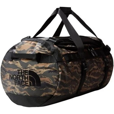 The North Face Base Camp Duffel Bag Large 95L New Taupe Green Painted Camo Print - Image 1 of 4