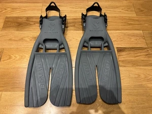 SCUBAPRO TWIN JET OPEN HEEL / SPLIT FIN Scuba Diving FLIPPERS / Fins SIZE LARGE - Picture 1 of 18