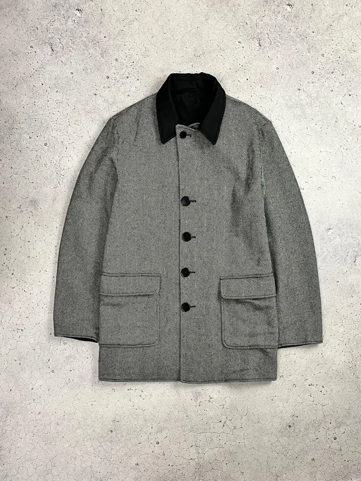 C.P. Company Vintage Reversible Wool-Nylon Rare Overcoat 2009 Massimo Osti Sz 52 - Image 1 of 4