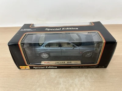 Maisto 1998 Jaguar S-Type azul edición especial coche fundido a presión escala 1:18 en caja Foto 1 de 4