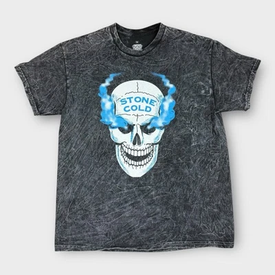 Camiseta WWE Legends Stone Cold Steve Austin Skull Austin 3:16 Gris Medio Lavado Foto 1 de 4