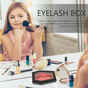 Aufbewahrungsboxen für falsche Wimpern in Sargform wiederverwendbar PVC Wimpernetui - Bild 1 von 12