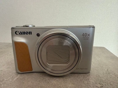 【Junk】Canon PowerShot SX740 HS Silver Compact Digital Camera Zoom Lens #6 - Image 1 of 4