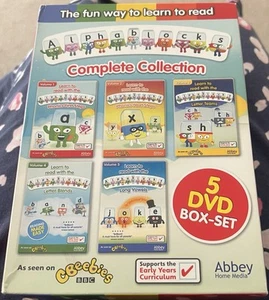 ALPHABLOCKS DVD BOX SET VOLUME 1 2 3 4 5 OOP RARE EDUCATIONAL SPELLING READING - Picture 1 of 6