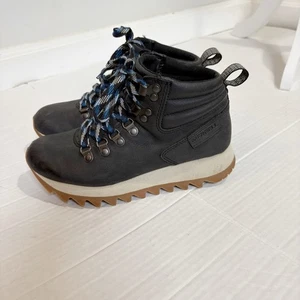 Merrell Women's Alpine Hiker Hiking Boots Size 5 Size EU 36 Vegan Leather Black - Picture 1 of 13