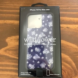 Funda para teléfono Wildflower iPhone 14 Pro Max púrpura floral nueva - Imagen 1 de 3