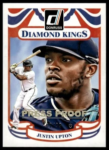 2014 Donruss #210 Justin Upton Press Proofs Gold #/99 - Picture 1 of 2