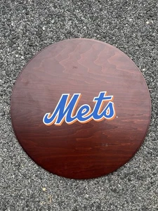 New York Mets Wooden Circular Table Top/Sign - Picture 1 of 2