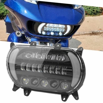 LED Hi/Lo DRL Headlight Turn Signal Lamp For Harley Touring Road Glide 2015-2024 - Image 1 of 4