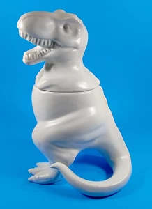 Tyrannosaurus Rex Stoneware Dinosaur Cookie Jar by Threshold. T-Rex, Retired. - Picture 1 of 14