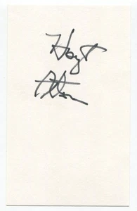 Hoyt Axton signed 3x5 Karteikarte handsigniert Sänger Schauspieler Gremlins - Bild 1 von 2