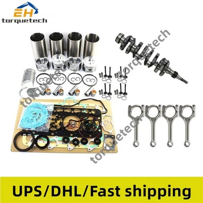 Rebuild Kit+4pcs Connecting Rod+Crankshaft (Second hand)For Kubota V1100 Engine - Image 1 of 4