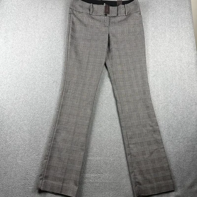The Limited Pants Womens 8 Long Gray Black Glen Plaid Cassidy Fit Bootcut Work - Image 1 of 4