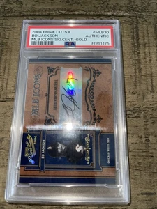 2004 BO JACKSON Playoff Prime Cuts MLB Icons Autograph Auto #/8 PSA - Picture 1 of 2