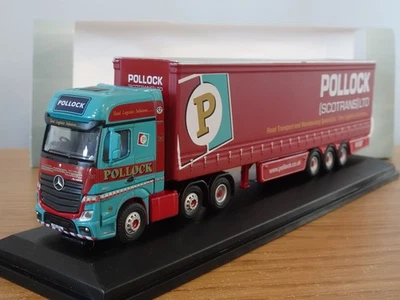 OXFORD DIECAST POLLOCK SCOTRANS MERCEDES BENZ ACTROS TRUCK MODEL 76MB002 1:76 - Image 1 of 3