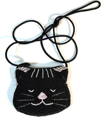 Bolso pequeño con cambio de cara de gato Lillian Vernon correa de 48 pulgadas sobre el hombro Foto 1 de 4