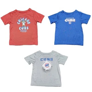 Chicago Cubs Kids Tees 3 Piece Set 2T Toddler T-shirt Set - Picture 1 of 5