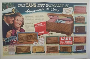1942 vintage Lane cedar hope chest. WW2 era, Sailor - Picture 1 of 1