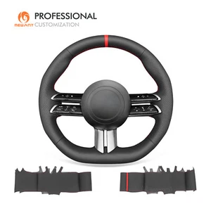 MEWANT Echtes Leder Lenkradbezug für Mercedes-Benz AMG-Sport W177 V177 W247 W206 - Bild 1 von 9