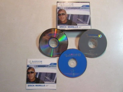 SUBLIMINAL SESSIONS TEN MIXED BY ERICK MORILLO PRE-OWNED 3 CD DEEP HOUSE ELECTRO - Image 1 of 4