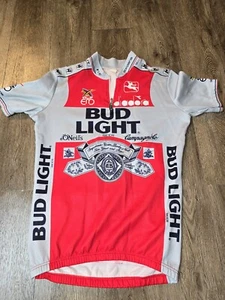GIORDANO Bud Light Vintage Men’s Cycling Jersey Medium Italy Tour De France - Picture 1 of 9