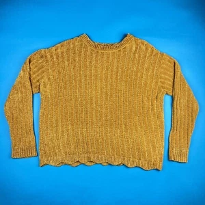 AVA & VIV Women’s 1X Sweater Mustard Yellow - Picture 1 of 6