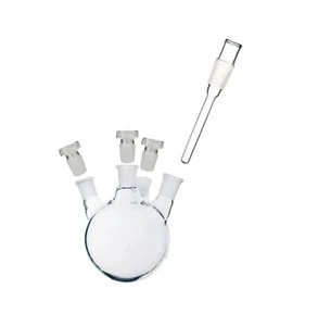 ABGIL Borosilicate Glass Round Bottom Distillation/Boiling Flask Four Neck - Picture 1 of 3