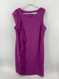 Shelby & Palmer Sleeveless Knee Length Dress Womens Size 14 Pink Purple FastShip - Picture 1 of 8