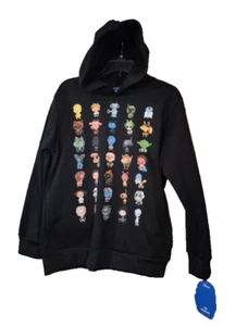 Star Wars Tiny Death Star Clásico Personajes Pixelados Sudadera con Capucha Negra M Yth Disney - Imagen 1 de 9