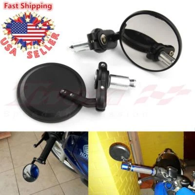 Espejos retrovisores redondos personalizados para manillar de motocicleta 7/8" para Suzuki GSXR600 Foto 1 de 4