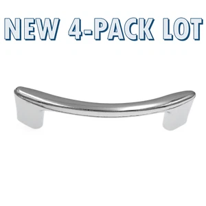 New 4-pack lot Amerock Polished Chrome 2 3/4" cc Curved Cabinet pull BP3415-26 - Picture 1 of 2