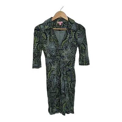 LILLY PULITZER Master of the House Blayney Dress Blue Green Size 0 - Image 1 of 4