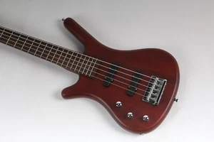 Bajo eléctrico Corvette RockBass natural de 5 cuerdas marrón cuerpo sólido cuello de arce - Imagen 1 de 12