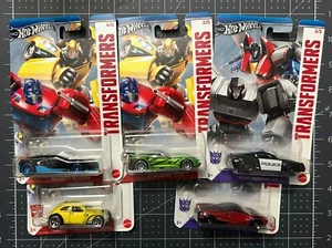 2024 Hot Wheels Transformers TRANSFORMERS Complete Set 1-5 Walmart Exclusive - Picture 1 of 11