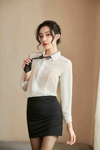 Fancy Dress Sexy Secretary Outfit Office Uniform Cosplay Costume Roleplay 5227 - Picture 1 of 6