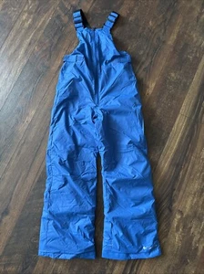 NEW Columbia Kids Snowslope II Bib Snow Ski Snowboarding Youth Medium Blue - Picture 1 of 1