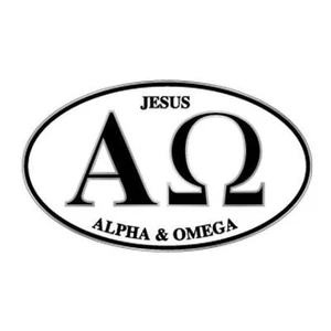 Alpha Omega Bumper Sticker Bulk Pack Of 15 - Picture 1 of 1