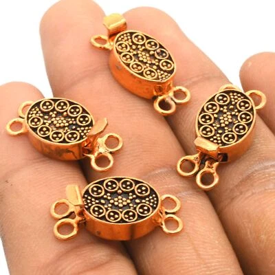 2 Pcs 23X11X5mm Bali Box Clasp 2 Strand Antique Copper - Image 1 of 3