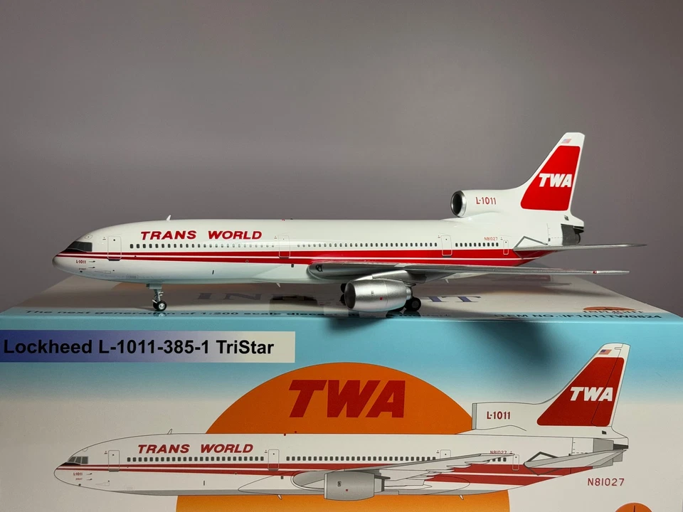 Inflight200 TWA Trans World Lockheed L-1011-385 N81027 Double Stripe - Image 1 of 2