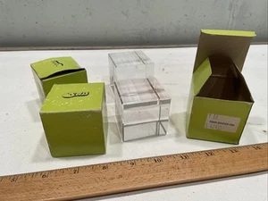 Lot Of 4 Crystal Photography Prism Crystal Cube Fisher scientific - Picture 1 of 6